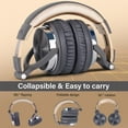 thumbnail image 3 of OneOdio Wired Over-Ear Headphones with Mic-50mm Driver Delivering HIFI Sound for PC Laptop Phones-Gray, 3 of 10