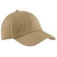 thumbnail image 2 of Port  Company Mens Washed Twill Cap One Size Khaki, 2 of 5