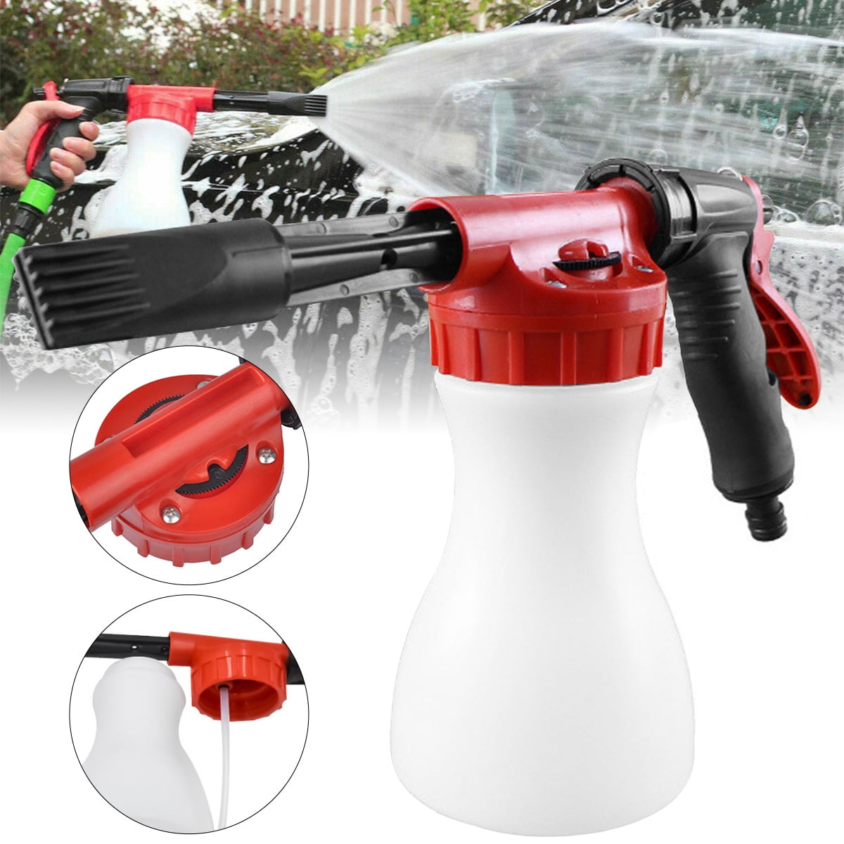 kitwin 900ml Snow Foam Gun Sprayer Foam Cannon Blaster with Adjustment