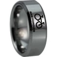 thumbnail image 4 of Silver Tungsten Bike Forever Ring, 4 of 7