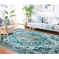thumbnail image 3 of SAFAVIEH Skyler Boniface Medallion Area Rug, Blue/Ivory, 11' x 16', 3 of 6