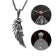 thumbnail image 1 of Colgante con forma de pluma para hombre, collar personalizado con estilo vintage para ir de compras., 1 of 1