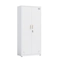 thumbnail image 5 of AENKYO 68.9" Heavy Duty Metal Storage Cabinet with Adjustable Shelves & Lock, Steel Locker for Home and Office, White, 5 of 8