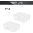 thumbnail image 4 of HUGFEGWE 2Pcs 18500 Battery Storage Case Holder Organizer 2 Capacity Battery Storage Box for 18500 Battery, Transparent CJB91-111733, 4 of 7