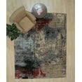thumbnail image 4 of EORC Charcoal Hand Knotted Wool Contemporary Galaxy Rug, 8' x 10', 4 of 7