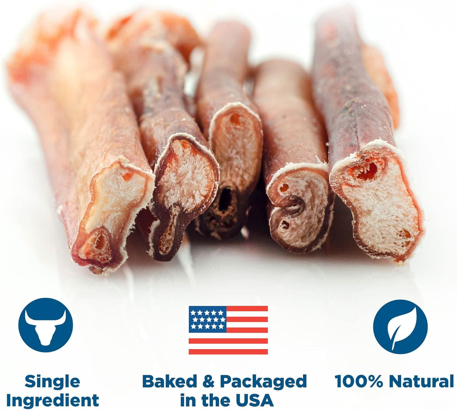Best Bully Sticks 6 Inch Thick Bully Sticks - 18 Count (Pack of 1) - All Natural, Grass-Fed, Single Ingredient, Grain and Rawhide Free, Ideal for Big Breeds