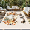 thumbnail image 3 of Fsddascl Thanksgiving Pumpkins Outdoor Rug for Patio/Deck, Non-Slip Large Area Rug 4 x 6 Ft, Fall Harvest Botanical Floral Autumn Indoor Outdoor Rugs Washable Area Rugs, Camping Rug Carpet Runner, 3 of 9