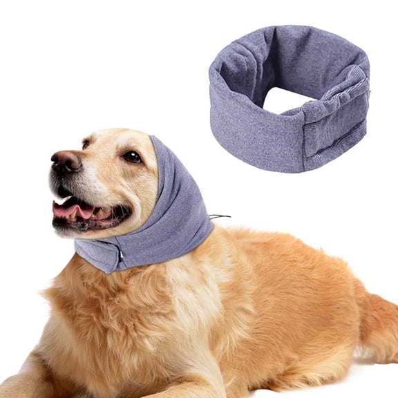 Pet Supplies Ear Calming Hoodie No Shake Ear Wraps for Hematoma and Noise Anxiety Dog Ear Cover for Grooming and Comfort