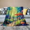 SHERONV Mushrooms Warm Lightweight Soft Fleece Blanket Throw Blanket