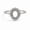 Silver, variant on 925 Sterling Silver Oval Semi-Mount Ring 7x5 MM, Prong Setting -Custom for Your Own Stone, Elegant Boho Women's Ring Size - 4.5