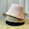 thumbnail image 3 of CoCopeaunts Corduroy Fisherman Hat Women Winter Lamb Hair Brim Thickened Warm Basin Hat Version Casual Versatile Bucket Hats, 3 of 8