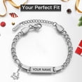 thumbnail image 6 of PPgejGEK Stainless Steel Childrens Bracelet DIY Engraved 15+5cm/5.91+1.97in with Straight Pendant Gift Box for Christmas Birthday Customizable, 6 of 9