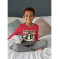 thumbnail image 3 of Old Glory Toddler Penguin on Ice Ugly Christmas Sweater Long Sleeve T Shirt, 3 of 6