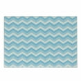 thumbnail image 1 of Chevron Cutting Board, Zigzag Pattern Sea Aqua Colors Classic Antique Art Illustration, Decorative Tempered Glass Cutting and Serving Board, Small Size, Pale Blue Pale Blue, by Ambesonne, 1 of 1