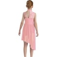thumbnail image 2 of TTAO Girls Floral Lace Dance Dress Kids Sleeveless Irregular Lyrical Ballet Leotard Dress Ballet Dancewear Pink 8, 2 of 5
