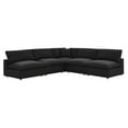 thumbnail image 2 of Modway Commix 5-Piece Down Filled Overstuffed Armless Sectional Sofa in Black, 2 of 10