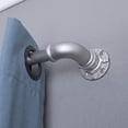 thumbnail image 5 of Decopolitan Industrial Wrap Around Telescoping Curtain Rod Set, 18-36", Silver, 5 of 5