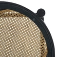 thumbnail image 5 of Safavieh Couture Karyna Modern Wood and Glass Round End Table, Black/Natural, 5 of 9
