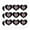 Clear, variant on World's Lamest Boss Heart Shaped Planner Calendar Scrapbook Craft Stickers