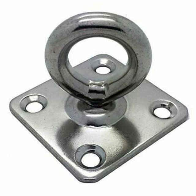 Yuarrent Colgador de hebilla de placa de ojo para colgar en el techo del barco, gancho de suspensión, montaje de Hardware de mantenimiento para carpas 5MM
