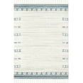 thumbnail image 2 of Well Woven Serenity Capa Southwestern Solid & Striped Ivory Blue 7'10" x 9'10" Area Rug, 2 of 8
