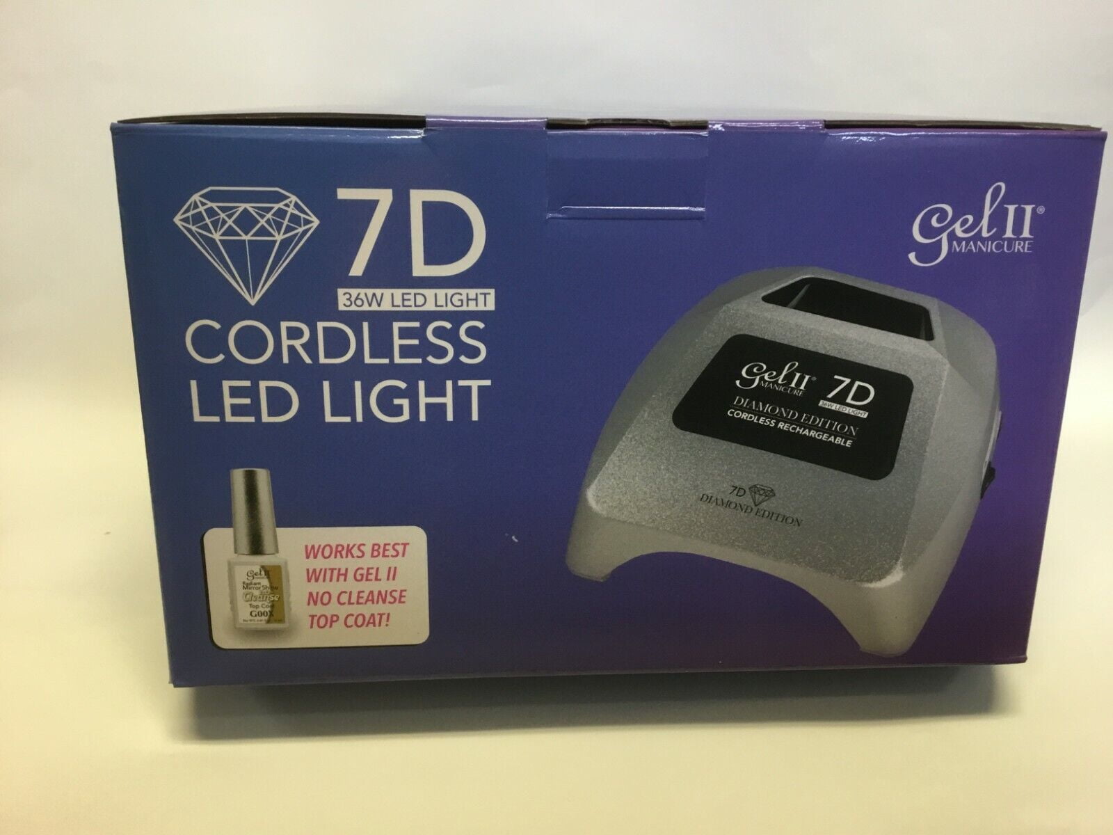 La Palm 6" Gel II 7D Diamond Edition Cordless Rechargeable Table Lamp
