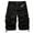Black, variant on Brondbend Cargo Shorts Men's Work Shorts for Men Construction Multi Pockets Zipper Shorts Solid Color Casual Comfy Loose Fit Weekend Sports Workwear Pants Black L