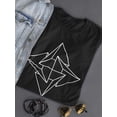 thumbnail image 3 of Geometric Star Line Art T-Shirt Women -Image by Shutterstock, Female Medium, 3 of 4