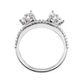 thumbnail image 2 of Garde d'Amélioration Style Enveloppement Accentuée de Diamants pour Bague de Fiançailles Solitaire 14K Wg, 2 of 2