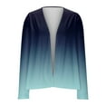 thumbnail image 4 of WTOBBY Women's Ombre Print Cardigan - Open Front Long Sleeve Loose Casual Top for Women, Lightweight Spring Fall Fashion Cover Up,Royal Blue S, 4 of 6