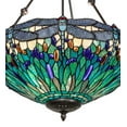 thumbnail image 4 of 22" Wide Tiffany Hanginghead Dragonfly Inverted Pendant, 4 of 7