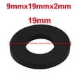 thumbnail image 2 of 40pcs Black Rubber Round Flat Washer Assortment Size 9x19x2mm Flat Washer, 2 of 2