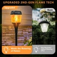 thumbnail image 3 of Magicorange 4 Pack Upgrade Solar Torch Lights with Flickering Flame, Waterproof Outdoor Solar Lights for Christmas, Garden, Landscape, Path, Yard, Patio, 3 of 8