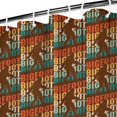 thumbnail image 3 of Multicolor Bigfoot and Text Pattern Shower Curtain 36"x72" ,Bathroom Decorative Shower Curtains Set with 12 Hooks,Modern Waterproof Washable Shower Curtain, 3 of 6