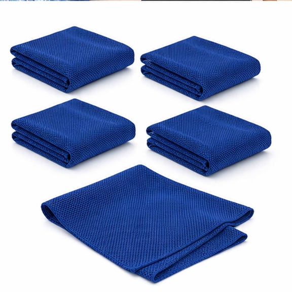 5PCS Cooling Towels for Hot Weather, Ice Cool Microfiber Towel for Neck & Face, Quick Dry Cool Down Towels, Breathable Sports Sweat Towel for Gym, Running, Yoga, Camping, Golf