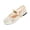 Gold, variant on CHWshoes Women's Floral Embroidered Mesh Mary Jane Flats Square Toe Buckle Strap Breathable Ballet Shoes for Dressy Trendy Work Office Wedding Daily Ballerina,Dark Blue Size 41
