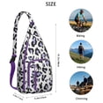 thumbnail image 2 of Polka-Leopard Hybrid Sling - Motif Unique Fusion Sac à Dos Bandoulière (Déclaration Mode Moderne, Sangle Convertible), 2 of 4