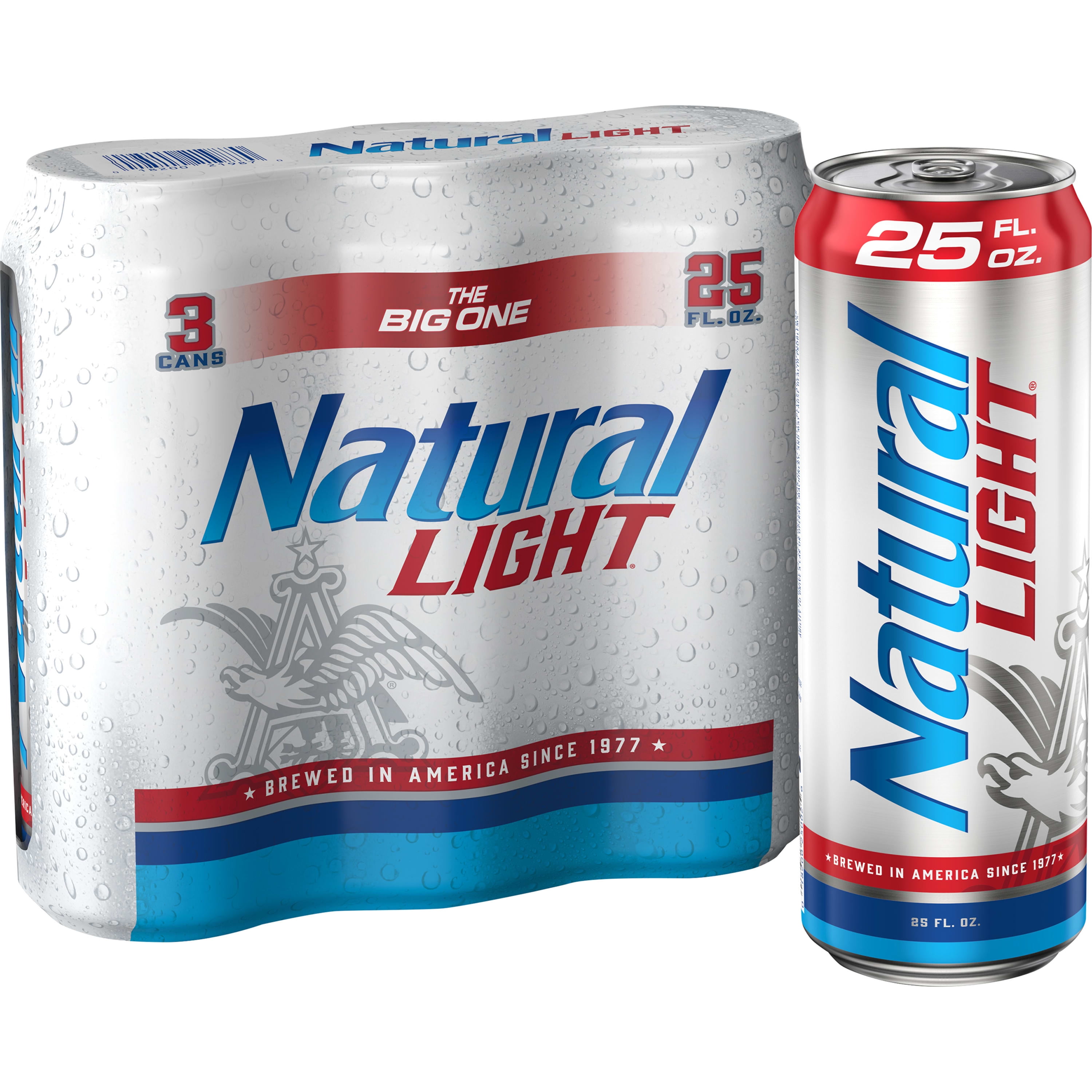 Natural Light Beer, 3 Pack 25 fl. oz. Cans, 4.2 ABV Walmart