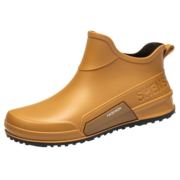 YLYL Womens Mens Rain Boots Wide Width Waterproof Non Slip Outdoor Fishing Garden Mud Rubber Ankle Boots