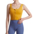 thumbnail image 4 of acolchado es de yoga de sin cables es únicos con tiras en espalda para gimnasio Yoga - S amarillo Soledad Sujetadores deportivos para mujer, 4 of 10