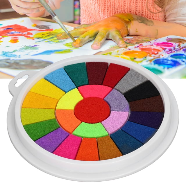 Stamp Ink Pad, Wide Applications Safe 25 Colors Strong Coloring Power Washable Ink Pad Durable for DIY Handicrafts