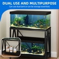 thumbnail image 4 of Dextrus W-Shape 10-40 Gallon Double-Layer Storage Metal Fish Tank Stand, 500 Lbs Capacity, Black, 4 of 10