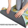 thumbnail image 3 of 70x26 Inch Yoga Towel, Sweat Absorbent Non-Slip Mat for Hot Yoga, Pilates & Fitness,Mixed Tropical Fruit Mint Light Fresh Seamless, 3 of 5