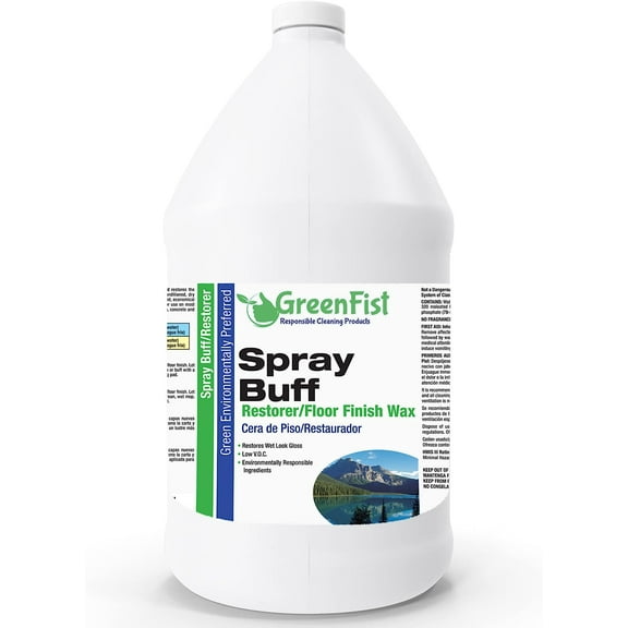 Spray Buff Restorer Renewing Floor Finish Wax Polisher Buffer[ Removes Surface Marks, Conditioned, Dry and Spotless Floors ], 1 Gallon