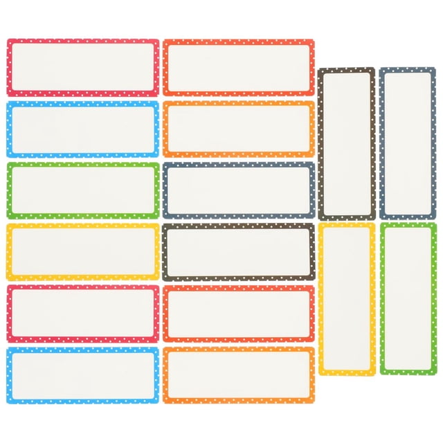 LEEYNEER 16 Sheets of Writable Magnets Labels Magnet Name Tags Name Label Stickers for Office