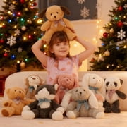 MaoGoLan 8-Packs 12.6 Soft Bulk Stuffed Animals Assorted Animals Plush Toy Set with Teddy Bear, Monkey, Panda, Bunnies,Dog, Cat
