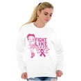 thumbnail image 4 of Breast Cancer Fight Like Betty Boop Women Plus Size Sweatshirt Brisco Brands 2X, 4 of 5