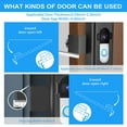 thumbnail image 4 of Tzdxfgl Anti-Theft Doorbell Mount Video Doorbell Mount Adjustable Doorbell Angle Mount Video Doorbell Door Mount Punch Free Doorbell Mounting Bracket for Apartment Home Office School, 4 of 9