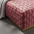 thumbnail image 5 of Modway Florence Square Performance Velvet Ottoman, Pink/Gold, 5 of 7