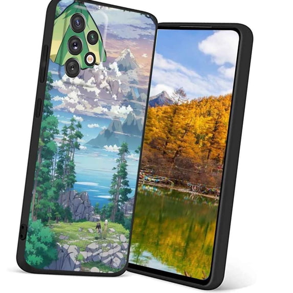Compatible with Samsung Galaxy A72 5G Phone Case, Anime-nature-7 Case Silicone Protective for Teen Girl Boy Case for Samsung Galaxy A72 5G
